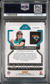 2021 Panini Prizm Trevor Lawrence #331 Silver Prizm Rookie PSA 10 Jaguars